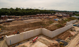Progress picture of housing being developed at Halton Court, Runcorn